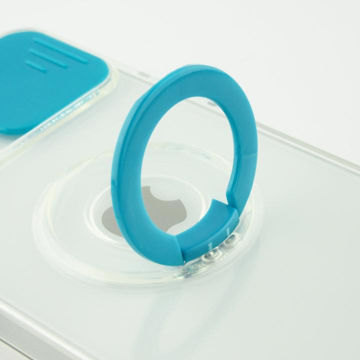 Produktbild PhoneLook Hülle mit Kamera-Slider und Ring blau (Apple iPhone 14 Pro)