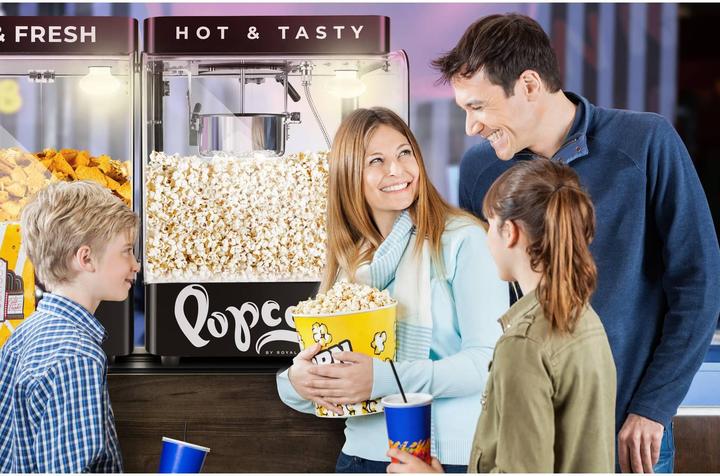 Produktbild Royal Catering Popcornmaschine Popcornmaker Profi-Popcornautomat 18 l/h 1.2 l schwarz