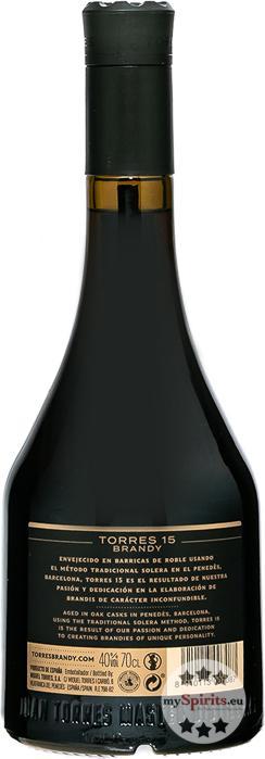 Actual product image Torres 15 Reserva Privada Spanish brandy