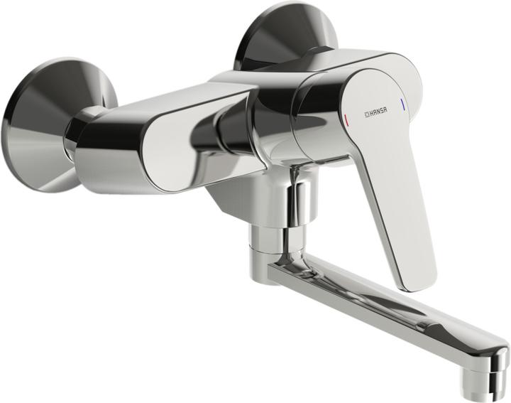 Produktbild Hansa Polo Spültisch Küchen Wandarmatur (chrom), Ausl. 234 mm