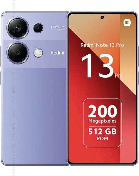 Xiaomi Redmi Note 13 Pro (256 GB, Purple Lavander, 6.67", Hybrid Dual SIM, 200 Mpx, 4G)
