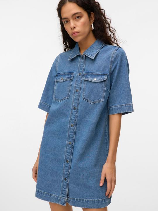 Actual product image Vero Moda VMFENJA Kurzes Kleid Jeanskleid (XXL)