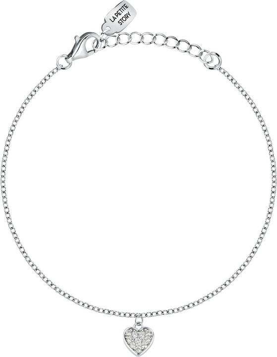 La Petite Story Silver bracelet with a heart Silver LPS05AWV30 (16 cm, 925er Silber)