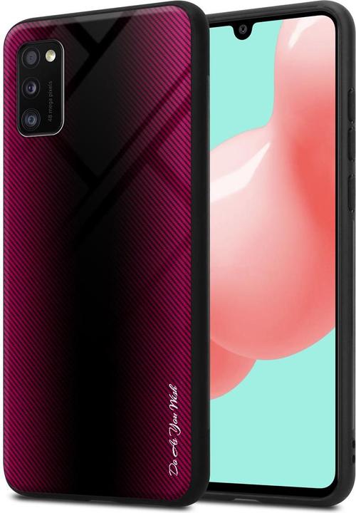 Productafbeelding Cadorabo TPU gestreepte glasplaat (Samsung Galaxy A41)