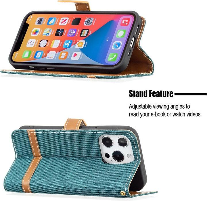 Produktbild König Design Hülle Handy Schutz für Apple iPhone 13 Pro Max Case Cover Tasche Etuis Grün Neu (Apple iPhone 13 Pro Max)