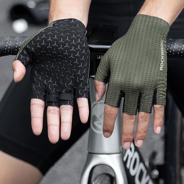 Produktbild Rockbros Breathable Short Finger Cycling Gloves, Size: S - Gray (S)