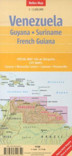 Actual product image Venezuela, Guyana, Suriname, French Guiana 1:2 500 000 (English, Collectif, 2011)