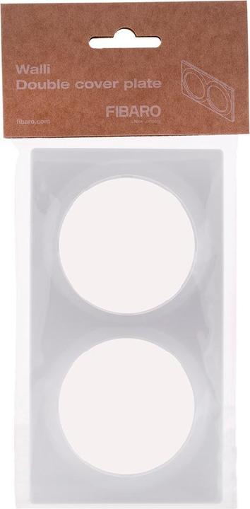 Actual product image Fibaro Walli Double Cover Plate FG-Wx-PP-0003-8 anthracite
