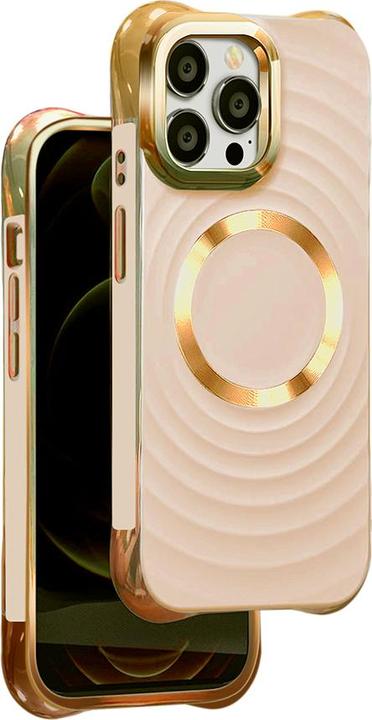 Actual product image OEM Circle Glam Mag case for iPhone 12 / 12 Pro 6,1" pink (Apple iPhone 12)