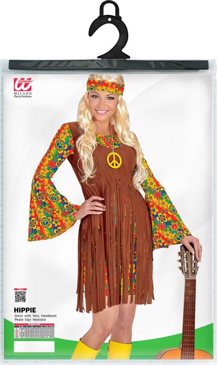 Actual product image Widmann Costume Hippie Girl: Flower Power Outfit (S)