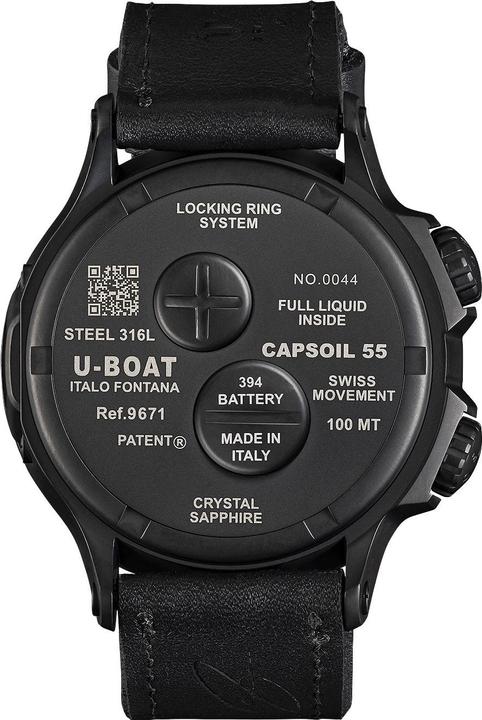 Image du produit U-Boat 9671 Capsoil Doppioempo DLC GMT (Montre de sport, 55 mm)