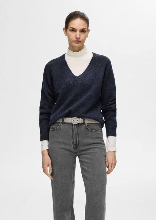 Actual product image Selected Femme V-neck knit jumper (M)