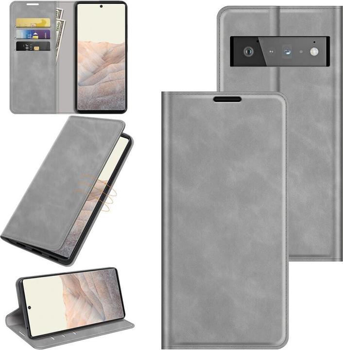 Image du produit Cover-Discount Google Pixel 6 Pro - Stand Flip Case Housse grise (Google Pixel 6 Pro)