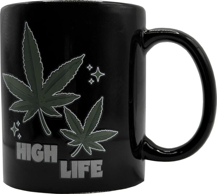 Mad Monkey Tasse "High Life Weed" - mit Farbwechsel (300 ml)