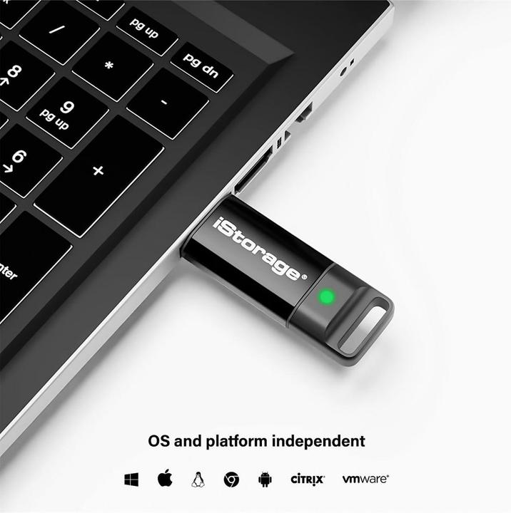 Produktbild iStorage datAshur BT - USB Flash-Laufwerk (biometrisch) (128 GB, USB-A, USB 3.2)