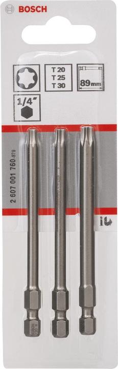 Actual product image Bosch Professional Zubehör Screwdriver bit set (T30, T20, T25)