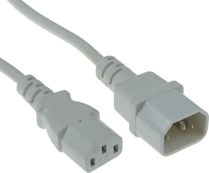 Image du produit Powercord C13 - C14 white 3 m (3 m)