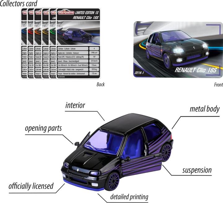 Actual product image Majorette Limited Edition 10, 6-sort.