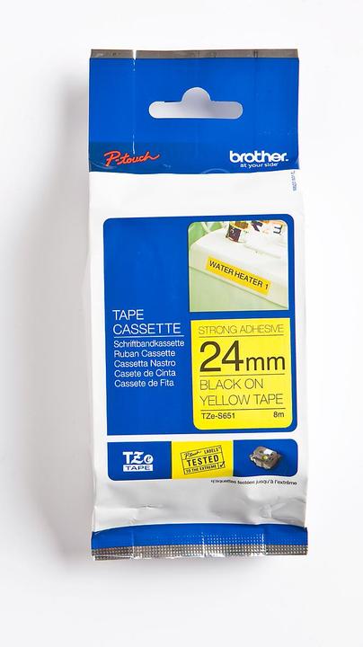 Brother TZe-S651 (2.40 cm, Gelb)