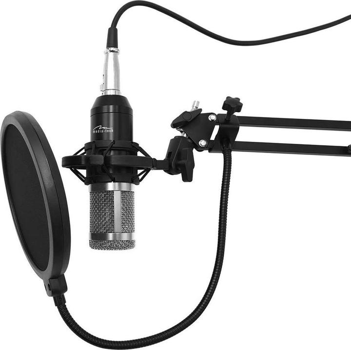Produktbild Media-Tech STUDIO&STREAMING-MIKROFON – Professionelles Kondensatormikrofon (schwarz).