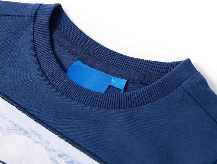 Produktbild VidaXL Kinder-Langarmshirt Jeansblau 116,Material: 100 (116)