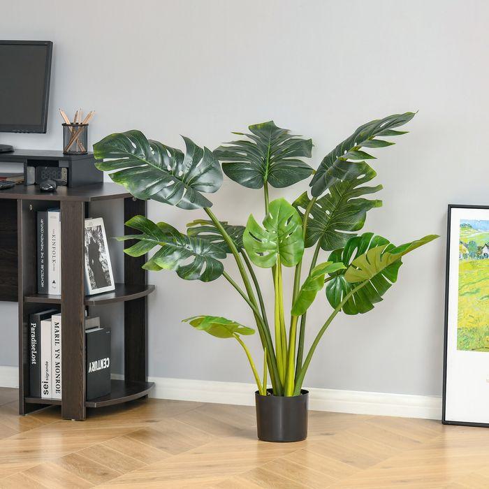 Image du produit Swisshandel24 Plante d'intérieur Plante de bureau artificielle Plante décorative Pot en plastique de 110 cm pour (110 cm)