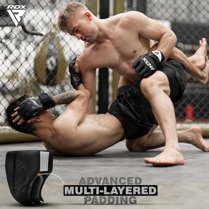 Actual product image Rdx Groin Guard Rex F6 Matte Red-M (M)