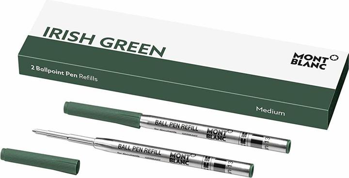 Immagine prodotto Montblanc Ricarica a sfera M 128217 verde irlandese 2 pezzi (Mine di ricambio, Verde, 0.50 mm)
