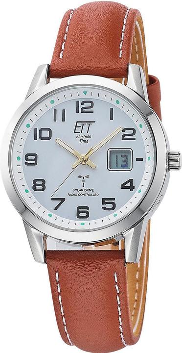 Actual product image ETT ELS-11616-61L Gobi (Digital watch, Analogue wristwatch, Moon phase clock, Radio-controlled clock, 34 mm)