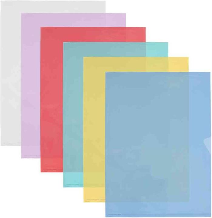 Image du produit Elba DIN A4 pochettes transparentes Fard'Liss, PVC 0,18 mm, vert ouvert en haut et à droite, 2 trous de (A4, 10 x)