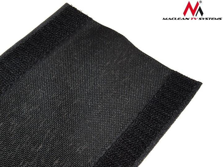 Immagine prodotto Maclean MCTV-677 - Protezione per cavi in tessuto flessibile con chiusura in velcro, 2 m, 105 mm, nero (Foro cavo, 100 cm)