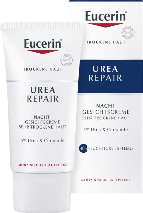 Produktbild Eucerin Urea Repair 5% Nacht Gesichtscreme, 50 ml Creme (50 ml, Nachtcreme, SPF 15)