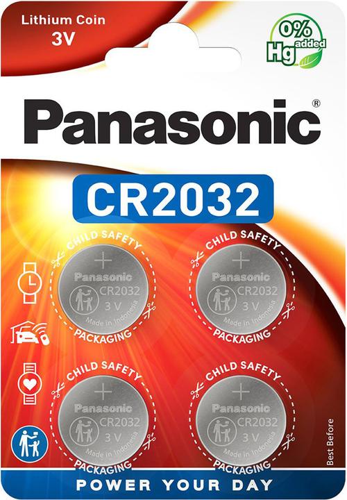Panasonic Lithium Power CR2032 (4 pcs., CR2032, 220 mAh)