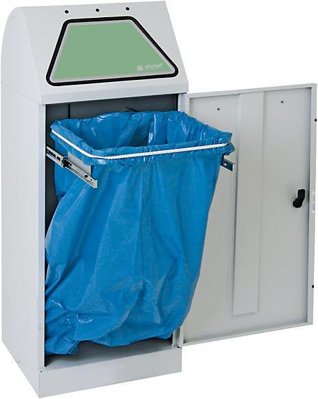 Immagine prodotto kaiserkraft Sistema di raccolta dei rifiuti riciclabili, a sportello azionato manualmente (60 l)