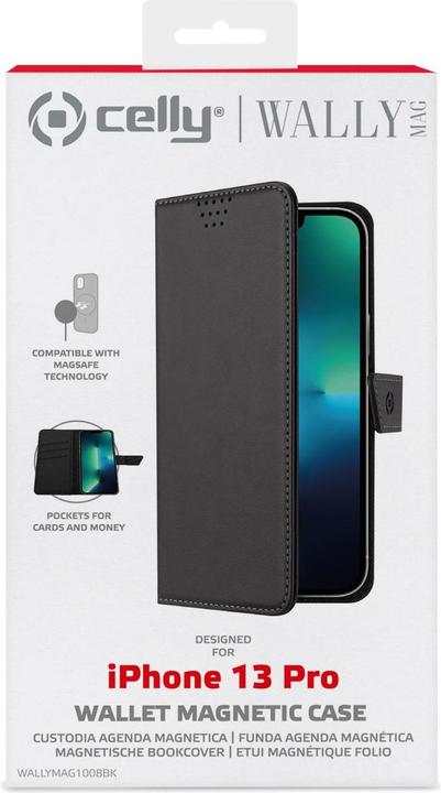 Image du produit Celly WALLYMAG Mobile Phone Case 15.5 cm (6.1') Pouch Case Black (Apple iPhone 13 Pro)