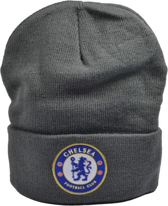 Actual product image Chelsea FC Bronx Crest Knitted Turn Up Hat (One size)