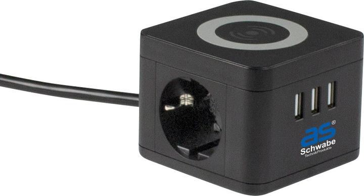 Actual product image As - Schwabe Steckdosentower (5 x, CEE 7/3, USB, 1.50 m)