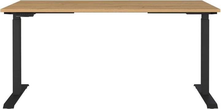 Immagine prodotto Germania Scrivania JET regolabile in altezza grandson in rovere rettangolare, telaio a T nero 160,0 (160 x 72 cm)