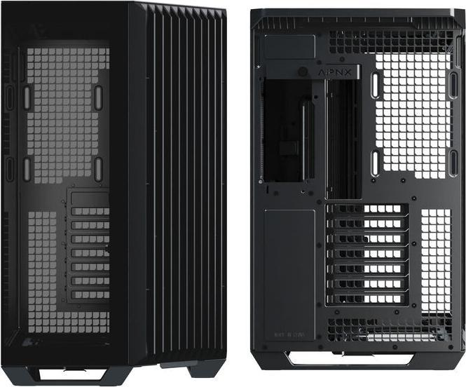 Produktbild APNX V1 PC-Gehäuse, Midi-Tower, ATX, Tempered Glass - schwarz (ATX, Mini-ITX, mATX)
