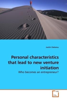 Immagine prodotto Personal characteristics that lead to new venture initiation (Justin Dalansu, 2010)