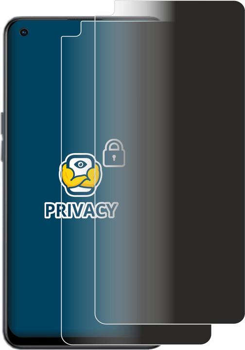 Productafbeelding BROTECT Anti-spionnetje privacyfolie Beschermfolie tegen blauw licht (2 Stuk, Oppo Reno 8 Lite)