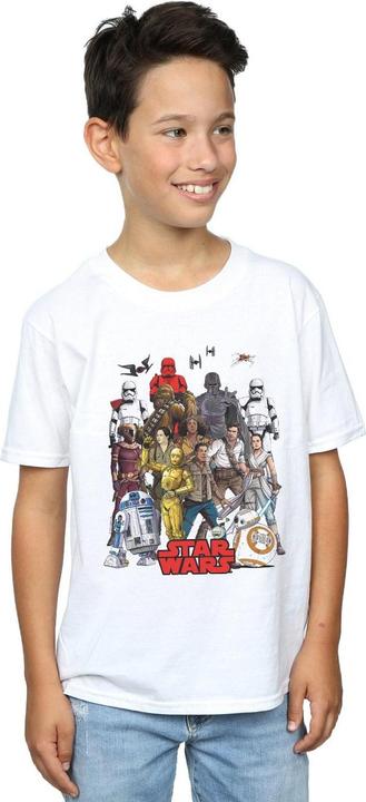 Produktbild Star Wars The Rise Of Skywalker Character Collage TShirt Jungen (140, 146)