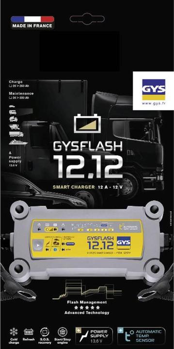 Actual product image GYS Charger FLASH 12.12 (12V, 12 A)