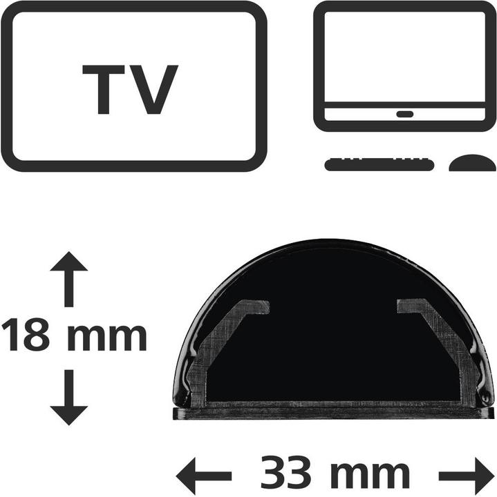 Produktbild Hama Alu-Kabelkanal, halbrund (Kabelkanal, 110 cm)
