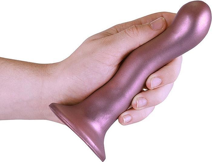 Actual product image Ouch! Ultra Soft Curvy G-Spot Dildo - 7" / 17 cm