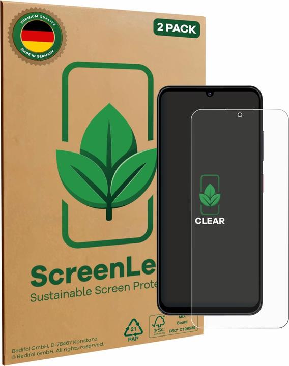 Image du produit ScreenLeaf Film de protection d'écran, Protection d'écran Écologique, Clear, Anti-Rayures (2 pièce(s), Blackview A55)