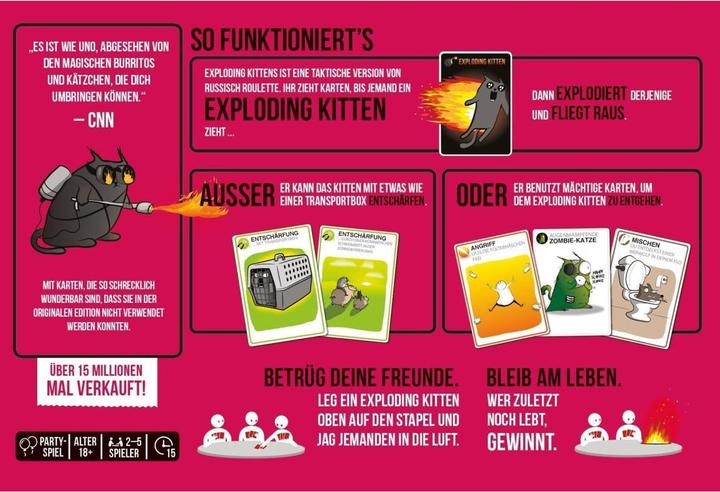 Produktbild Asmodée Exploding Kittens (Deutsch)