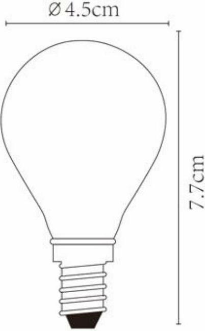 Actual product image Lucide E14 (E14, 4 W, 400 lm, 1 x, F)