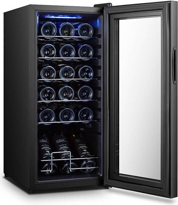 Produktbild Taurus Chanson 18 Thermoelektrische Weinkühler Freistehend Schwarz, Silber 18 Flasche(n)