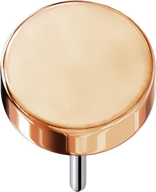 Star Piercing Threadless Scheibe rosegold (ohne Messing, Titan G23)